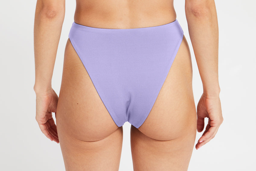 Bottom – high leg, lavender – Back