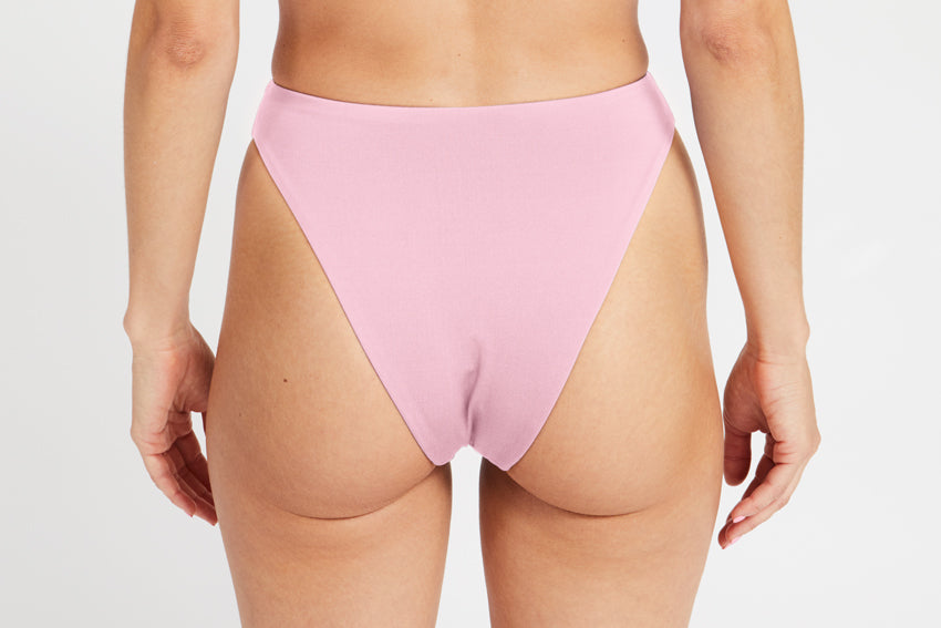 Bottom – high leg, pink – Back