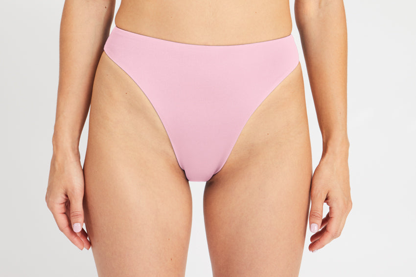 Bottom – high leg, pink – Front
