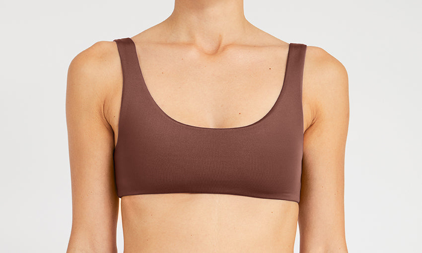 TOP – sporty, coffee – Front