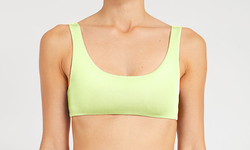TOP – sporty, lime – Front