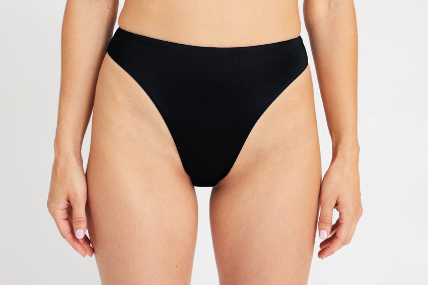 Bottom – high leg, black – Front