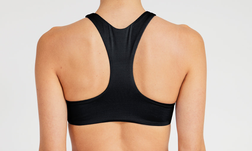 TOP – high neck, black – Back
