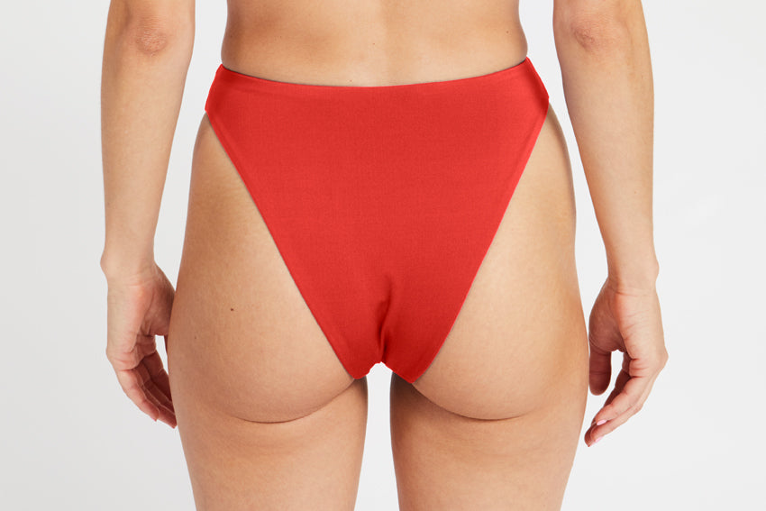 Bottom – high leg, red – Back