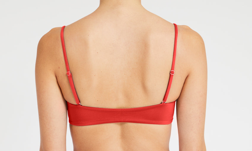 TOP – bandeau, red – Back
